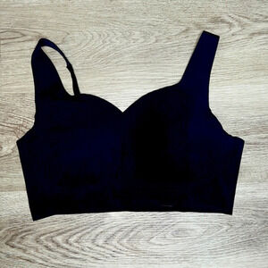 Rhonda Shear Seamless‎ Black Bra, Size 1X (Plus Size Comfort)